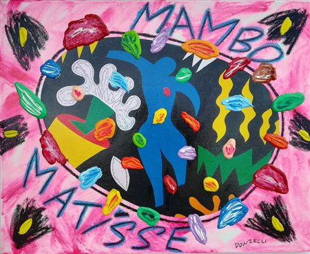 Bruno Donzelli Napoli 1941 “Mambo Matisse” Olio su tela cm 40x50 Autentica su...