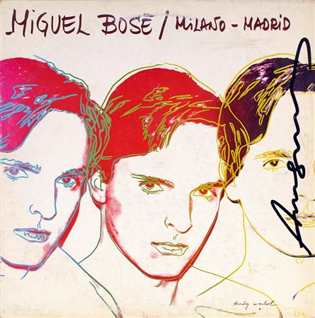 Andy Warhol Pittsburgh 1928 New York 1987 “Miguel Bosè” Disco di vinile...