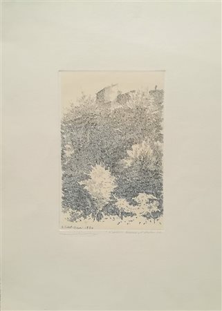 Leonardo Castellani Faenza 1896 Urbino 1984 “L’albero bianco” Acquaforte Anno...