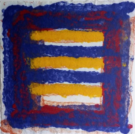 Antonio Freiles Messina 1943 “Charta” Tecnica mista su carta Anno 2000 Firma...