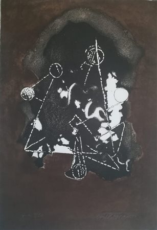 Umberto Mastroianni Fontana Liri 1910 Marino 1988 “Senza titolo” Incisione su...