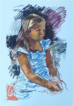 Cesare Peruzzi Macerata 1894 Macerata 1995 “Senza titolo” Litografia su carta...