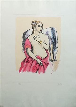 Domenico Purificato Fondi 1915 Roma 1984 “Senza titolo” Acquaforte cm 70x50...