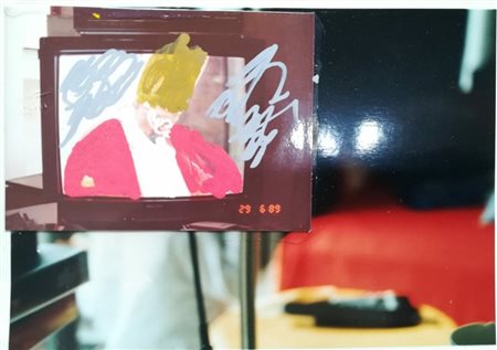 Mario Schifano Homs 1934 Roma 1998 “Senza titolo” Fotografia dipinta cm...