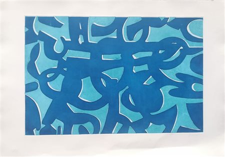 Carla Accardi Trapani 1924 Roma 2014 “La ricerca del colore” Acquaforte,...