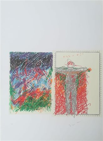 Mario Schifano Homs 1934 Roma 1998 “Senza titolo” Serigrafia cm 80x60...
