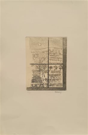 Manlio Bacosi Perugia 1921 Perugia 1998 Incisione su carta cm 50x35 Esemplare...