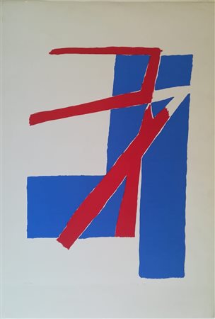 Saverio Rampin Venezia 1930 Venezia 1992 “Senza titolo” litografia cm 100x70...