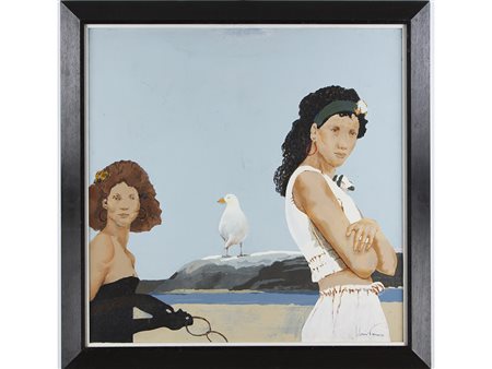 Goffredo Civitarese (1936-2016) Senza titolo 81x81 cm Olio su tela