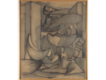 Luigi Campanelli (1943) Senza titolo 70x60 cm Olio su tela