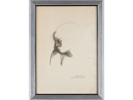 Emilio Greco (1913–1995) Profilo femminile 42,5x30 cm Acquaforte