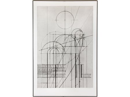 Walter Valentini (1928) La città del sole 149x100 cm Acquaforte
