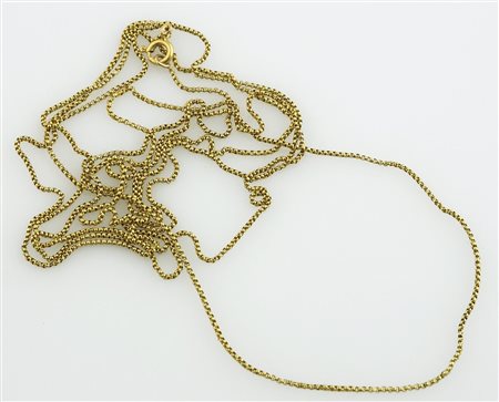 Lunga collana Manin in oro giallo .