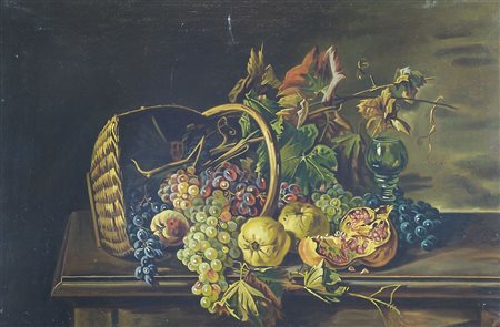 Gandusio "Natura morta di frutta" cm. 66x100 - olio su tela