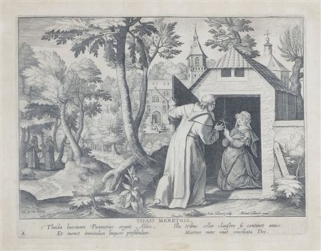 Collaert "Thaix Meretrix" cm. 20x28 - incisione