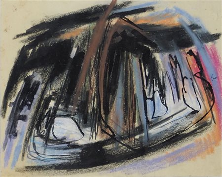 Adelina Piazza Lotto di 2 disegni entro unica cornice, uno firmato.