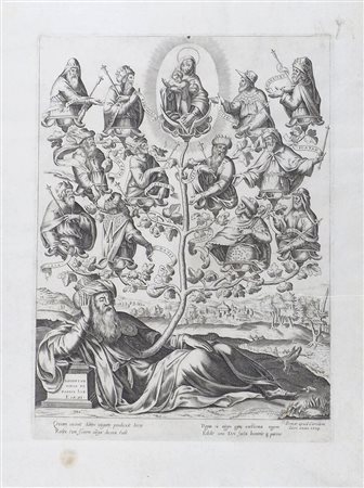 "Figure sacre" cm. 58x43 - stampa datata 1774.