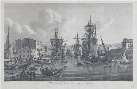 "Entrata a Trieste" cm. 30x44 - stampa Cassas