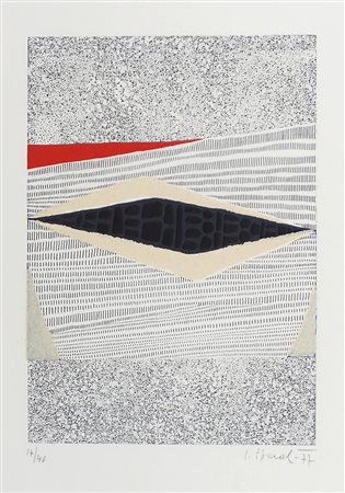 Luigi Spacal Trieste 1908-2000 "Illusione" cm. 46x35 - incisione a colori...