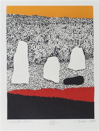 Luigi Spacal Trieste 1908-2000 "Divinità antiche" cm. 46x35 - incisione a...