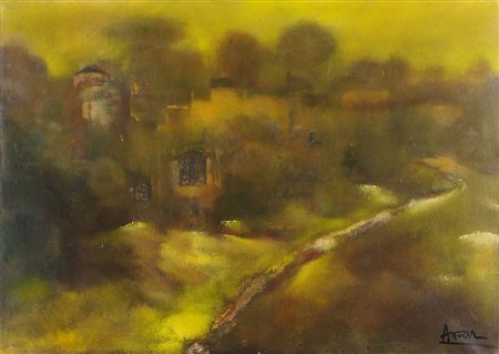 Anzil (Giovanni Toffolo) 1911-2000 "Paesaggio" cm. 50x70 - olio su tela...