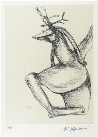 Marcello Mascherini Udine 1906-Trieste 1983 "Albero animato" cm. 70x50 -...