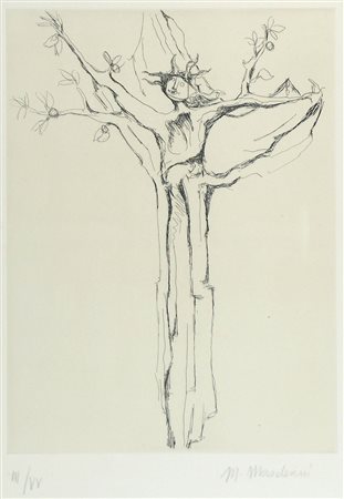 Marcello Mascherini Udine 1906-Trieste 1983 "Albero" cm. 70x50 - litografia...