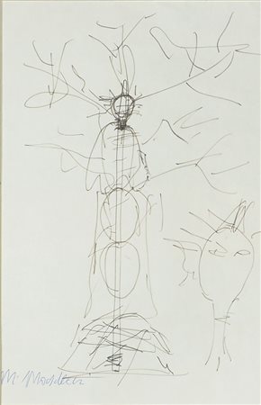 Marcello Mascherini Udine 1906-Trieste 1983 Lotto di 2 inchiostri su carta...