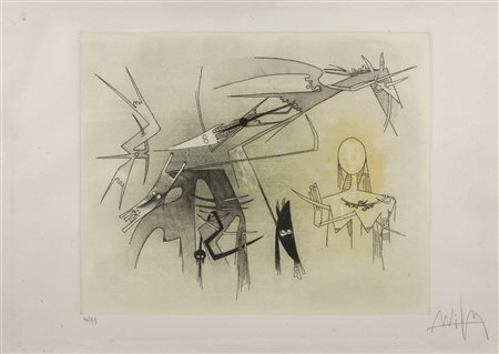 WIFREDO LAM (1902 - 1982) Visibile Invisibile 1972 Acquaforte e acquatinta su...