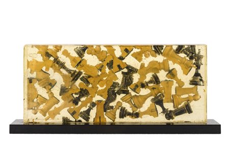 ARMAN (1928 - 2005) Hommage a Duchamp: to and for Rose Selavy split chess...