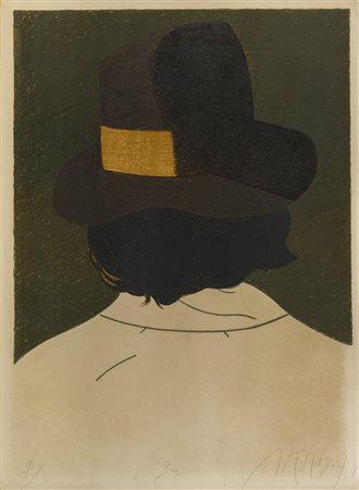 EDUARDO ARROYO (1937 - 2018) Guy 1974 Litografia, es. p.a. 77 x 57 cm Firmata...