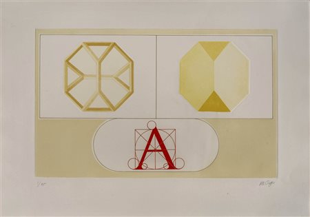 LUCIO DEL PEZZO (1933) A Acquatinta e calcografia su carta, es. 1/75 35,7 x...