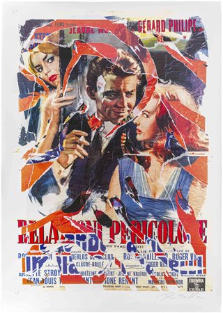 MIMMO ROTELLA (1918 - 2006) Relazioni pericolose Seridécollage, es. L/L su...