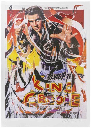 MIMMO ROTELLA (1918 - 2006) King Creole Seridécollage, es. L/L su una...