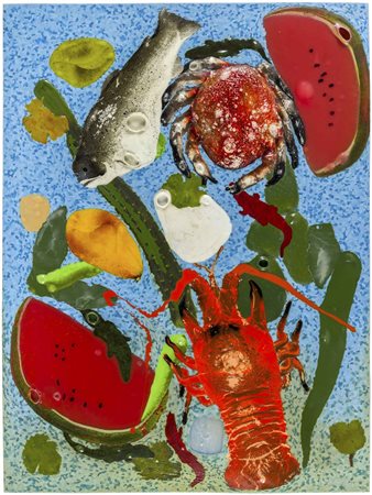 OMAR RONDA (1947 - 2017) Fusioni genetiche 1990 Bassorilievo in plastica...