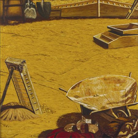 ANTONIO SALIOLA (1939) L'odore dell'oro dal ciclo 'Ma non è il West!' 1975...