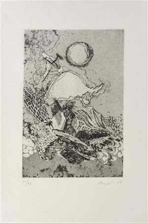 GASTONE NOVELLI (1925 - 1968) Senza titolo 1965 Acquaforte, acquatinta e...