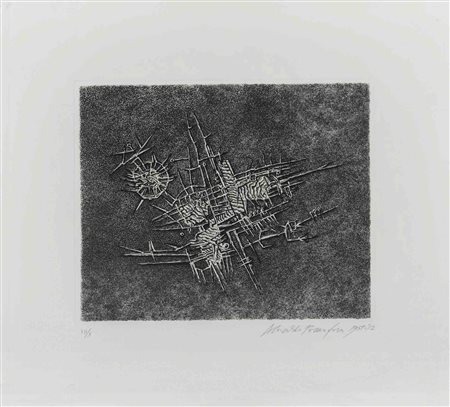 ARNALDO POMODORO (1926) Senza titolo 1957 Acquaforte, es. VII/X 26,7 x 32,5...