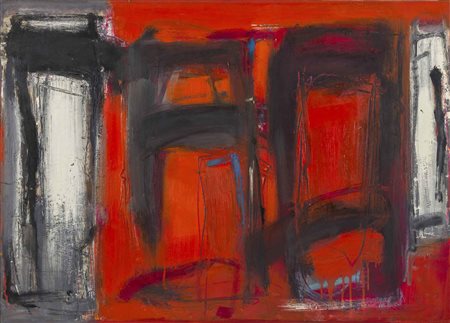 ENZO ESPOSITO (1946) Senza titolo 1991 Acrilico e tecnica mista su carta...