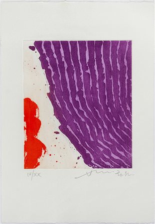 CHIN HSIAO (1935) Senza titolo 1992 Acquatinta a colori, es. IV/XX 29 x 24,5...