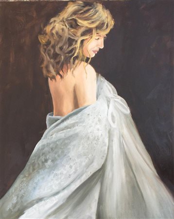 SERGIO COLOMBO Quando mi avvolgo nel sogno olio su tela cm 100x80