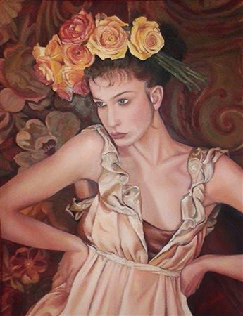 KATARÍNA DRIENOVSKÁ Yvonne olio su tela cm 90x70