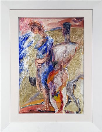 ENNIO CALABRIA Studio per una sera nel ricordo, 2014 acrilico su tela cm 60x40