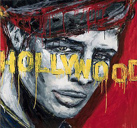 FLAVIA MANTOVAN Marlon Brando Tecnica mista su tela cm 90x90