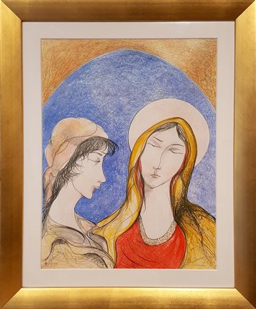 ANTONIO NOCERA La Visitazione, 2001 4 colori su carta Velin Rives g 270 cm...