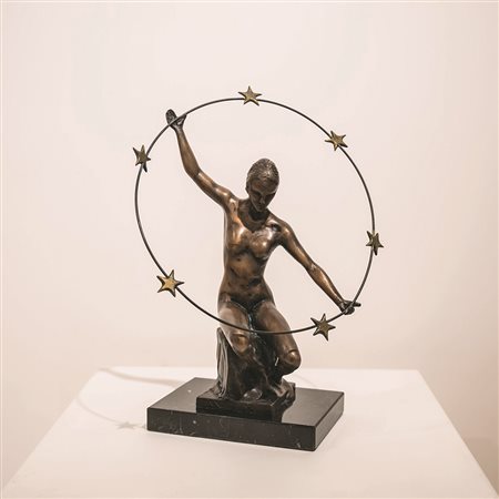 UGO ATTARDI Europa, 2000 bronzo a tuttotondo a cera persa cm 41x32x25...