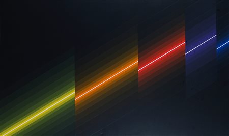 ROSSI HORACIO GARCIA (Buenos Aires 1929) "Couleur lumier" 1989 Olio su tela...