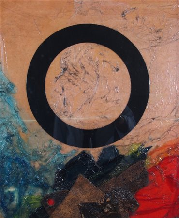 CRIPPA ROBERTO (Monza 1921 - Bresso 1972) "Senza titolo" Collage su tavola...