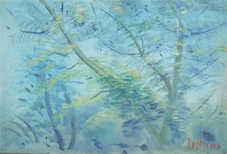 LILLONI UMBERTO (Milano 1898 - Milano 1980) "Sottobosco" 1965 Olio su tela...