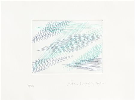 PIERO DORAZIO (1927-2005)Senza Titolo, 1990AcquaforteLastra cm 10x13,5Foglio...